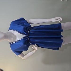 JORDAN TAYLOR BLUE/GOLD BEACH COVER-UP